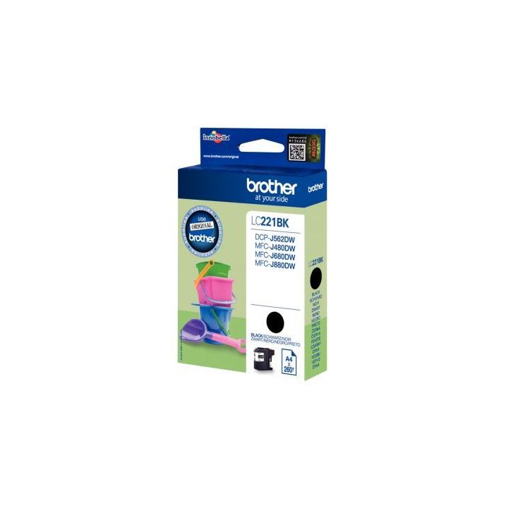 Cartouche jet d'encre à la marque Brother LC221BK noir Seaux de plage BRSPILC221BK BROTHER