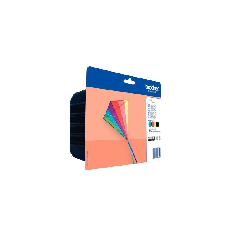 Achetez BROTHER Pack 4 couleurs Jet d'encre LC223VALBP pas cher sur Ma Rentrée Scolaire