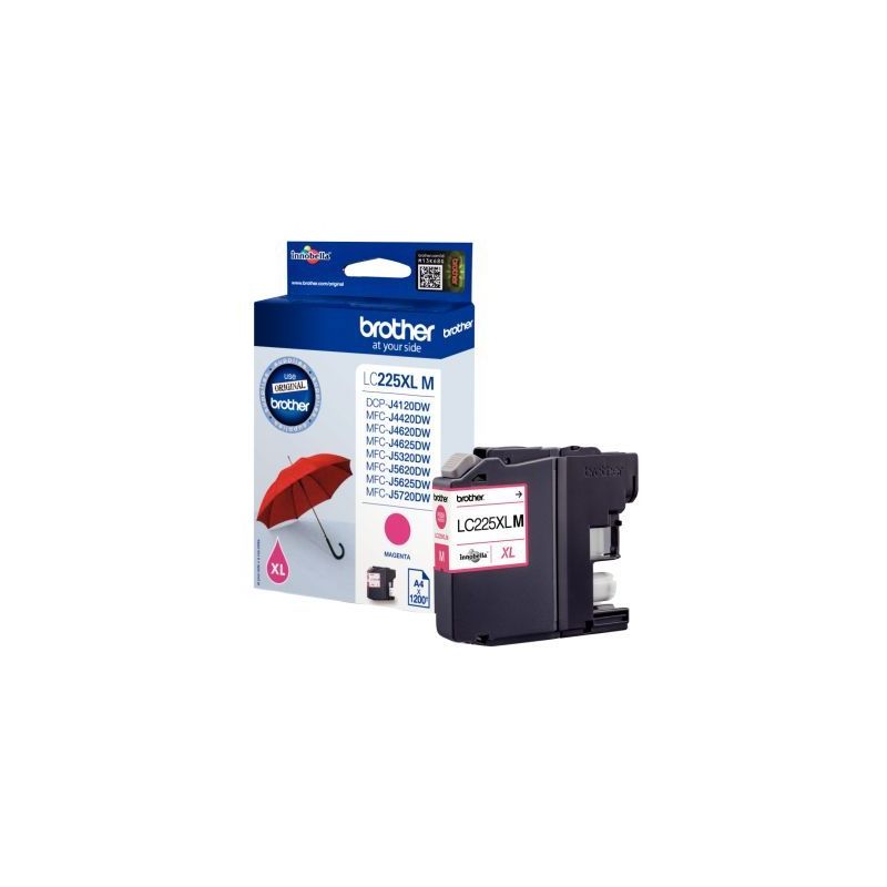 Achetez Cartouche jet d'encre à la marque Brother LC225 magenta haute capacité Parapluie LC225XLM .. Achetez Cartouche jet d'encre à la marque Brother LC225 magenta haute capacité Parapluie LC225XLM ..