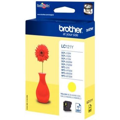 Achetez Cartouche jet d'encre à la marque Brother LC121 jaune Marguerite rouge BRSPILC121Y BROTHER ..