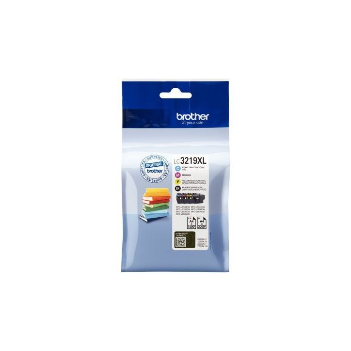 BROTHER Cartouche Jet d'encre 4 couleurs LC3219XLVAL