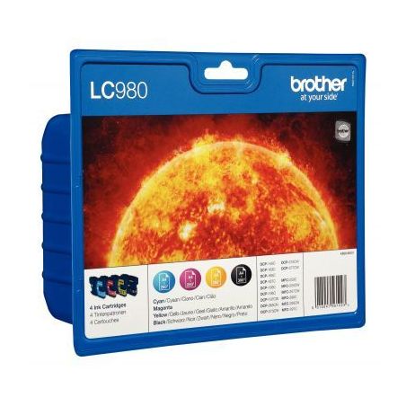 Achetez Lot de 4 cartouches jet d'encre à la marque Brother LC980VALBP noir cyan magenta et jaune S..