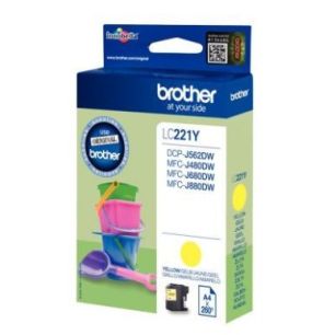 Achetez Cartouche jet d'encre à la marque Brother LC221Y jaune Seaux de plage BRSPILC221Y BROTHER p..