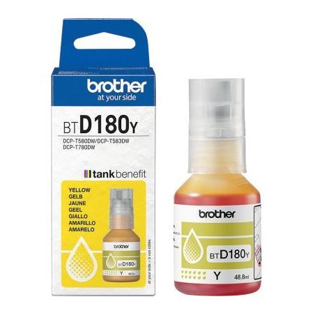 Achetez Brother BTD180 bouteille jet d'encre jaune authentique (BTD180J) BTD180 BRSPIBTD180Y BROTHER..
