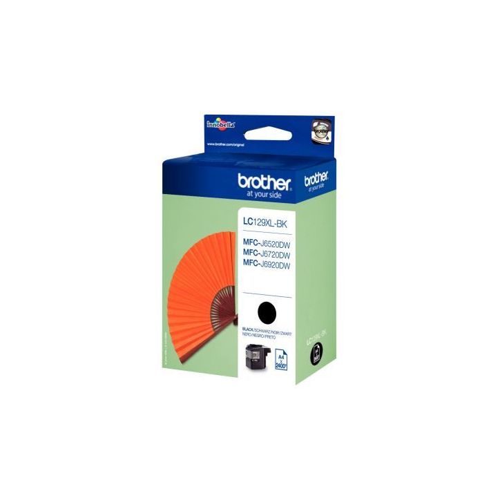 Cartouche jet d'encre à la marque Brother LC129 noir très haute capacité Éventail LC129XLBK BROTHER