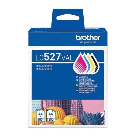 Achetez Brother CACTUS lot 4 cartouches encre noire, cyan, magenta, jaune authentique LC527VAL LC527..