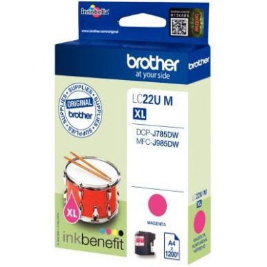 Achetez Cartouche jet d'encre à la marque Brother LC22UM magenta ultra haute capacité Tambour LC22..