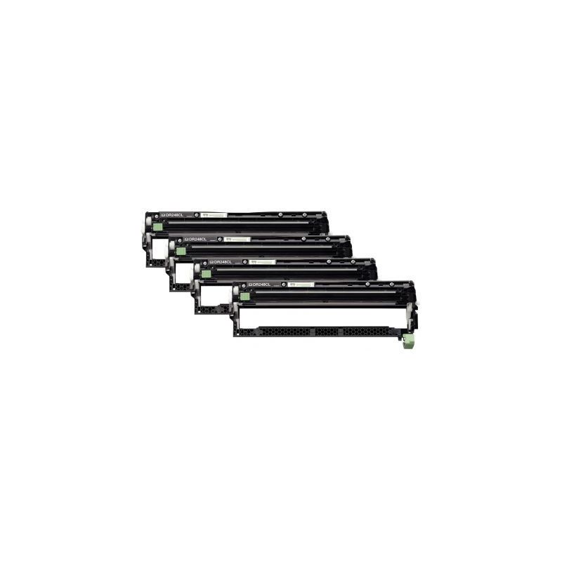 Achetez Brother DR248CL lot de 4 tambours laser noir, cyan, magenta et jaune authentique DR248CL DR2..