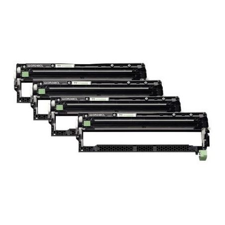 Achetez Brother DR248CL lot de 4 tambours laser noir, cyan, magenta et jaune authentique DR248CL DR2..