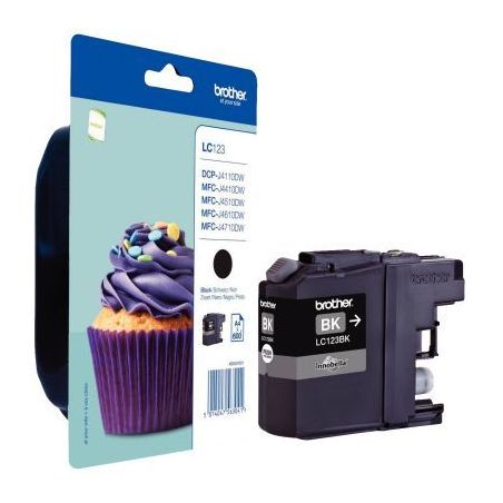 Achetez Brother CUPCAKE lot de 2 cartouches jet d'encre noire authentique (LC123BKBP2) Cupcake BRSPI..