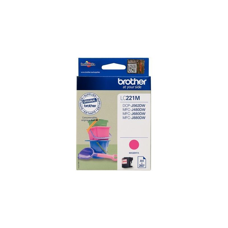 Achetez Cartouche jet d'encre à la marque Brother LC221C cyan Seaux de plage BRSPILC221C BROTHER pa.. Achetez Cartouche jet d'encre à la marque Brother LC221C cyan Seaux de plage BRSPILC221C BROTHER pa..