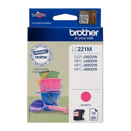 Achetez Cartouche jet d'encre à la marque Brother LC221C cyan Seaux de plage BRSPILC221C BROTHER pa..