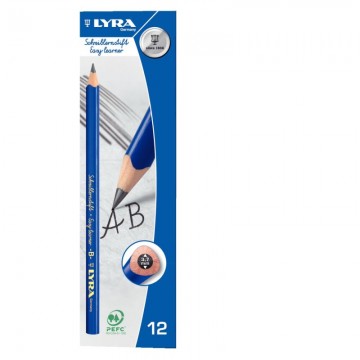 Boite de 12 crayons graphite B d'initiation à  l'écriture L1730101 LYRA