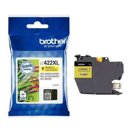 Achetez Cartouche d'encre Brother LC422XLY jaune haute capacité à la marque Trombone LC422XLY BROT..
