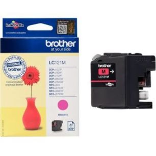 Achetez Cartouche jet d'encre à la marque Brother LC121 magenta Marguerite rouge BRSPILC121M BROTHE..