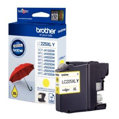 Achetez Cartouche jet d'encre à la marque Brother LC225 jaune haute capacité Parapluie LC225XLY BR..