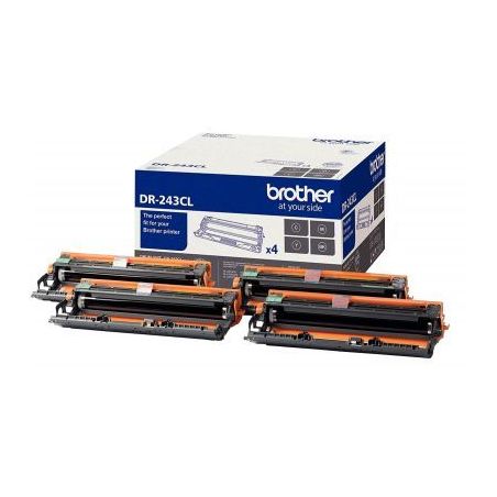 Achetez Lot de 4 tambours à la marque Brother DR-243CL couleurs et noir DR243CL BROTHER pas cher su..
