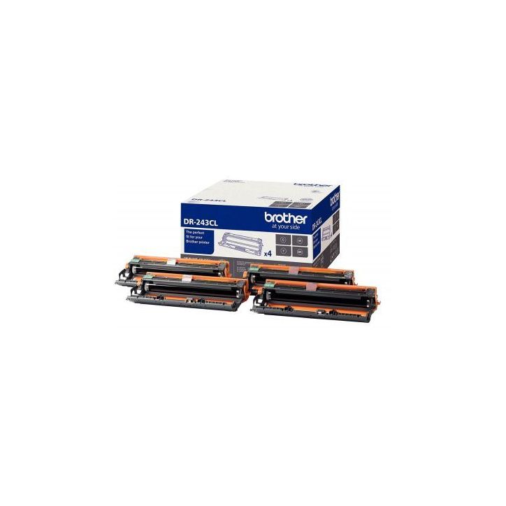 Lot de 4 tambours à la marque Brother DR-243CL couleurs et noir DR243CL BROTHER