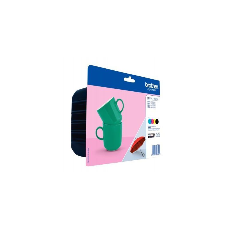 Achetez Lot de 4 cartouches jet d'encre à la marque Brother LC227XLVALP noir cyan magenta jaune hau.. Achetez Lot de 4 cartouches jet d'encre à la marque Brother LC227XLVALP noir cyan magenta jaune hau..