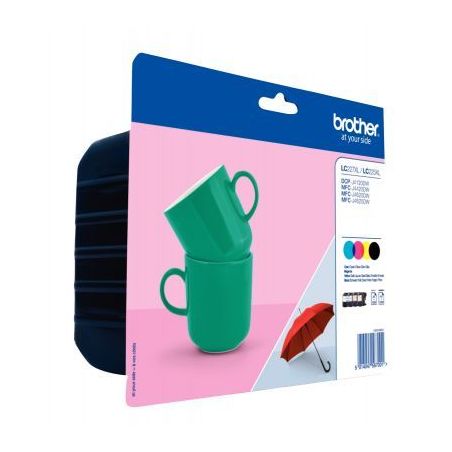 Achetez Lot de 4 cartouches jet d'encre à la marque Brother LC227XLVALP noir cyan magenta jaune hau..