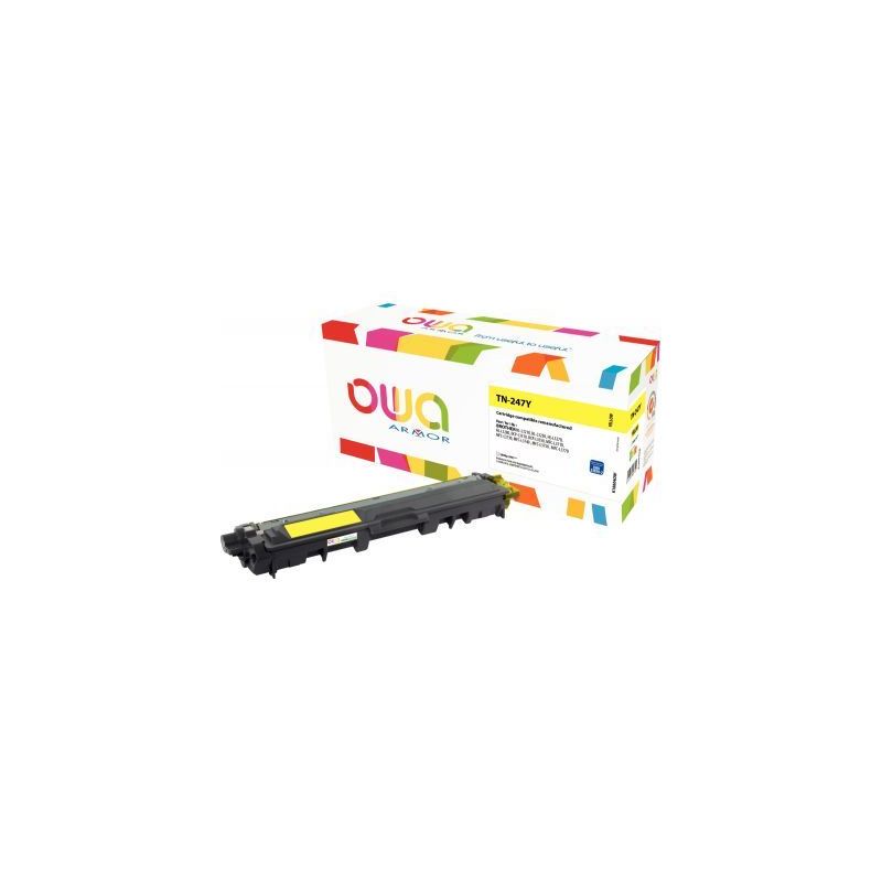 Achetez OWA toner laser jaune haute capacité remanufacturé compatible Brother TN247Y K18604OW OWA .. Achetez OWA toner laser jaune haute capacité remanufacturé compatible Brother TN247Y K18604OW OWA ..