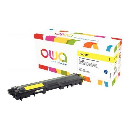 Achetez OWA toner laser jaune haute capacité remanufacturé compatible Brother TN247Y K18604OW OWA ..