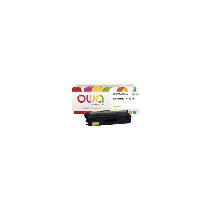 OWA cartouche laser jaune haute capacité remanufacturée compatible Brother TN423Y K18064OW OWA ARMOR