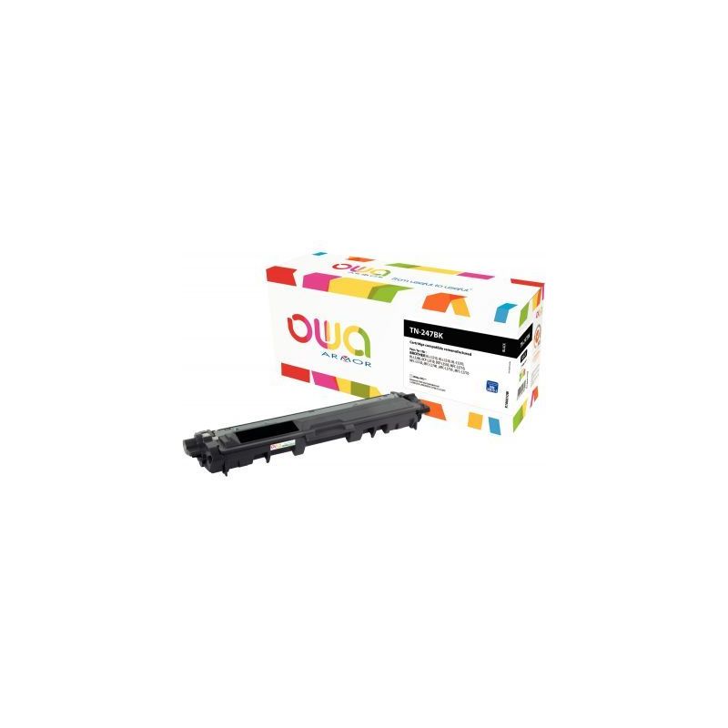 Achetez OWA toner laser noir haute capacité remanufacturé compatible Brother TN247BK K18601OW OWA ..