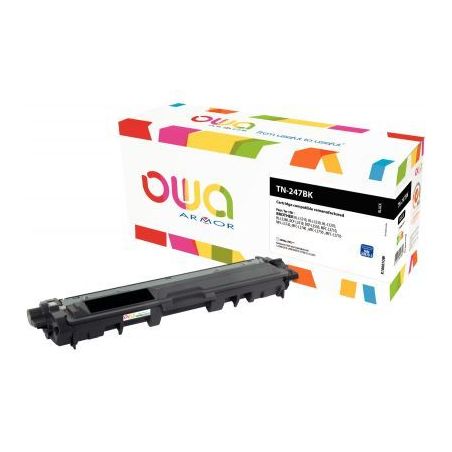 Achetez OWA toner laser noir haute capacité remanufacturé compatible Brother TN247BK K18601OW OWA ..