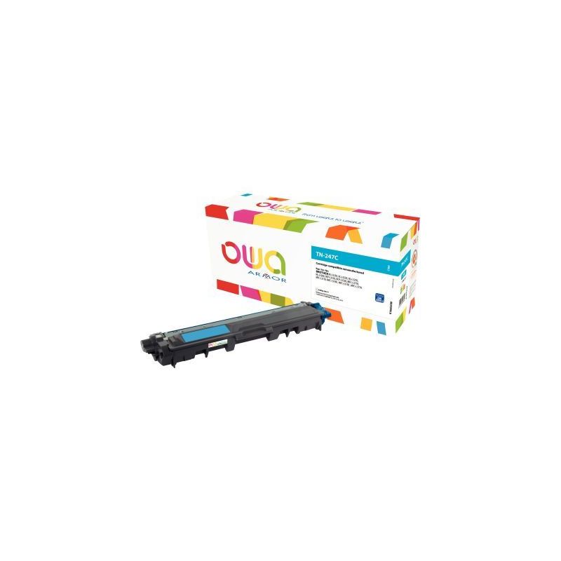 Achetez Toner compatible à la marque Brother TN247C cyan haute capacité K18602OW OWA ARMOR pas che.. Achetez Toner compatible à la marque Brother TN247C cyan haute capacité K18602OW OWA ARMOR pas che..