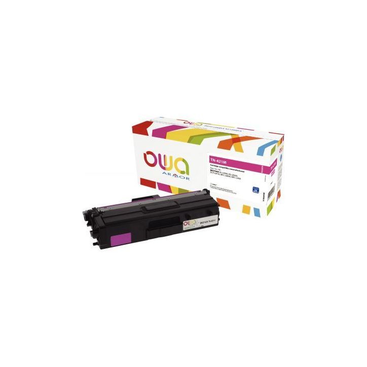 Toner laser compatible à la marque Brother TN421M magenta K18059OW OWA ARMOR