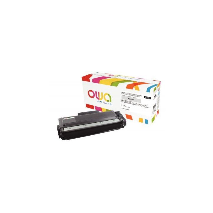 Toner laser compatible à la marque Brother TN2320 noir K15738OW OWA ARMOR