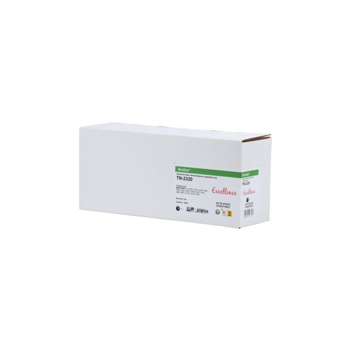Excellence toner laser noir haute capacité compatible Brother TN2320 K15738E7 EXCELLENCE