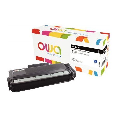 Achetez Toner laser compatible à la marque Brother TN2420 noir haute capacité K18158OW OWA ARMOR p..