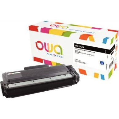 Achetez Toner laser compatible à la marque Brother TN2420 noir haute capacité K18158OW OWA ARMOR p..