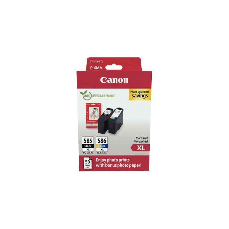 Achetez Canon 585XL/586XL lot 2 cartouches encre noir & couleurs hte capa authentique PG585XLBL/CL58.. Achetez Canon 585XL/586XL lot 2 cartouches encre noir & couleurs hte capa authentique PG585XLBL/CL58..