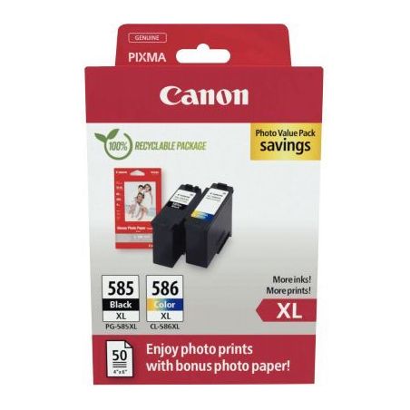 Achetez Canon 585XL/586XL lot 2 cartouches encre noir & couleurs hte capa authentique PG585XLBL/CL58..