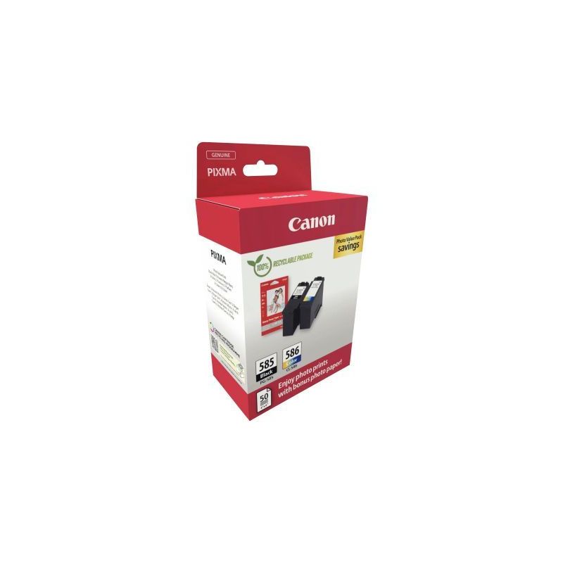 Achetez Canon 585 / 586 pack de 2 cartouches jet d'encre noire & couleurs authentique (PG585BL / CL5.. Achetez Canon 585 / 586 pack de 2 cartouches jet d'encre noire & couleurs authentique (PG585BL / CL5..
