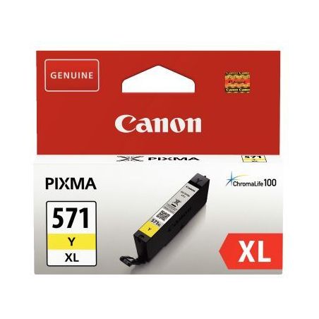 Achetez CANON Cartouche Jet d'encre CLI-571XL Jaune 0334C001AA pas cher sur Ma Rentrée Scolaire