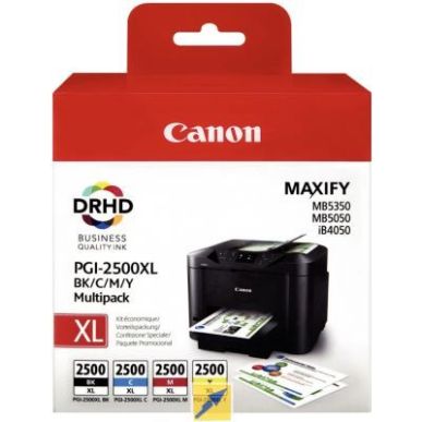 Achetez Lot de 4 cartouches jet d'encre à la marque Canon PGI2500XL noir cyan magenta et jaune haut..