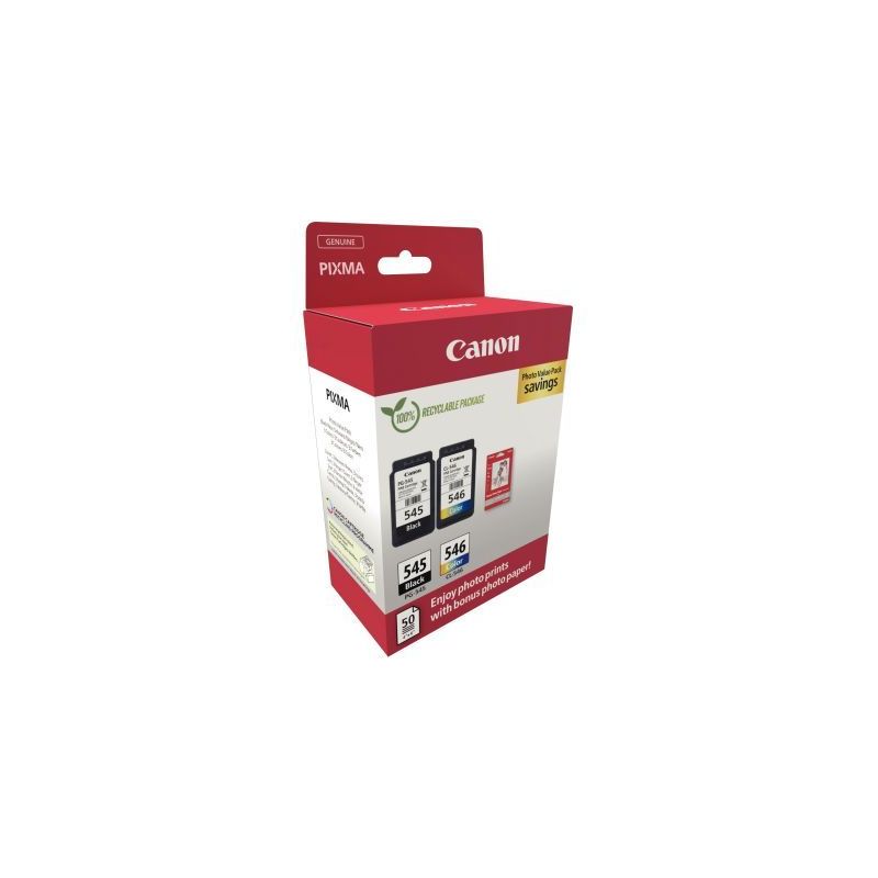 Achetez Canon 545 / 546 pack de 2 cartouches jet d'encre noire & couleurs authentique (PG545BL / CL5.. Achetez Canon 545 / 546 pack de 2 cartouches jet d'encre noire & couleurs authentique (PG545BL / CL5..