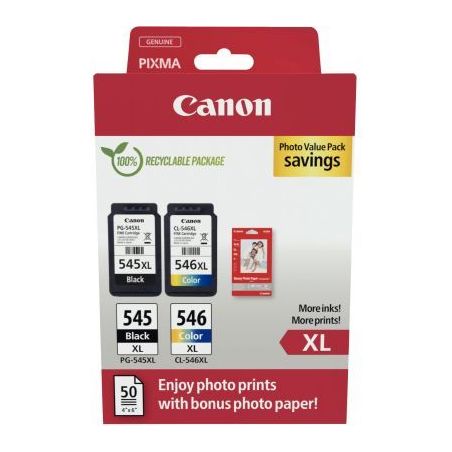 Achetez Canon 545XL/546XL lot 2 cartouches encre noir & couleurs hte capa authentique PG545XLBL/CL54..