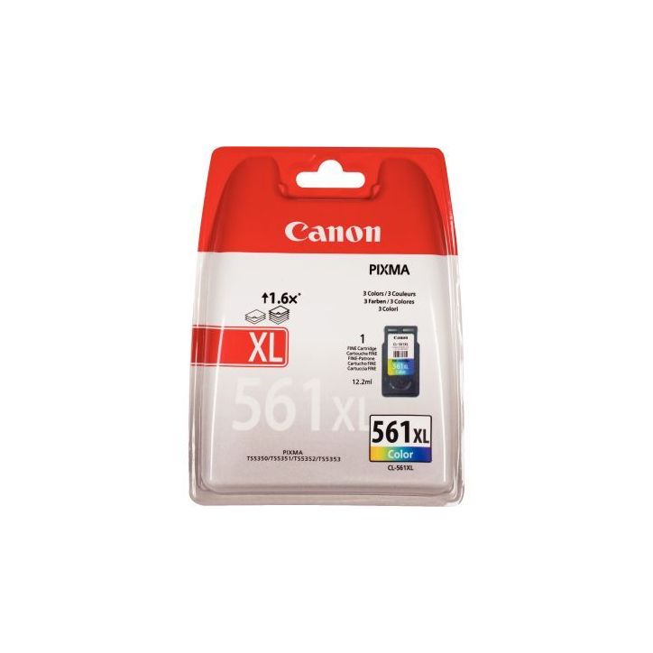 Cartouche jet d'encre à la marque Canon CL561XL couleur, haute capacité 561XL CASPI3730C001 CANON