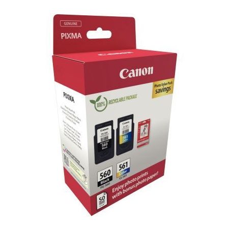 Achetez Canon 560/561 pack de 2 cartouches jet d'encre noire et couleurs authentique (PG-560/CL-561)..