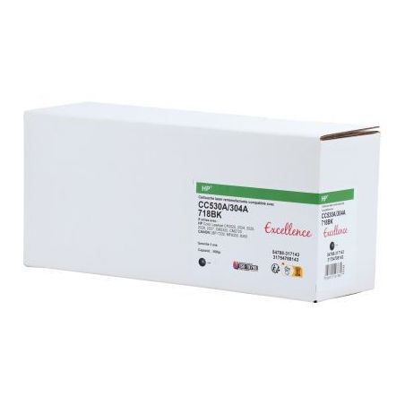 Achetez Excellence cartouche laser noire compatible Canon 718 et HP 304A (CC530A) K15132E7 EXCELLENC..