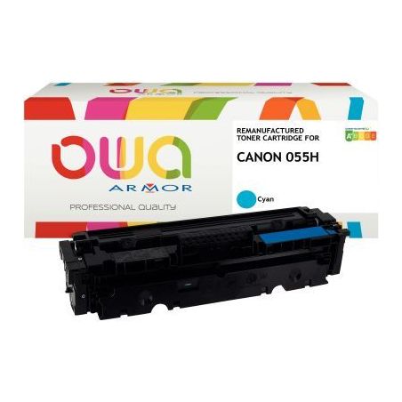 Achetez Cartouche laser compatible à la marque CANON 055H haute capacité cyan K18833OW OWA ARMOR p..