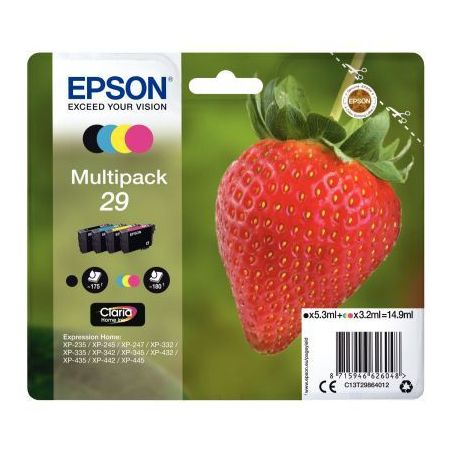 Achetez EPSON Multipack Jet d'encre fraise C13T29864012 pas cher sur Ma Rentrée Scolaire