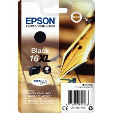 Achetez Cartouche jet d'encre à la marque Epson T163140 noir haute capacité Stylo plume EPSPIT1631..