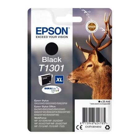 Achetez Cartouche jet d'encre à la marque Epson T130140 noir très haute capacité Cerf C13T1301401..