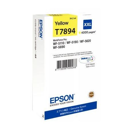 Achetez Cartouche jet d'encre à la marque Epson T789340 jaune très haute capacité C13T789440 EPSO..